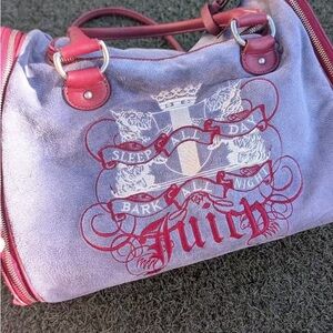 Juicy Couture Purple and Red Travel Bag